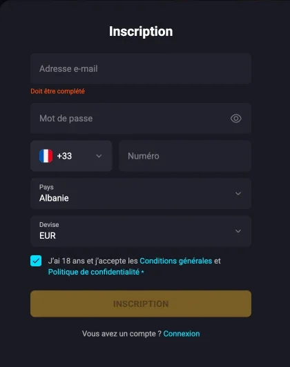 Inscription Amon bet
